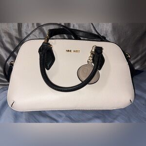 Nine West Elegant Cream and Black Crossbody Bag